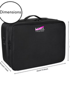 Kohl Collection Flat Makeup Bag Front View Closed
