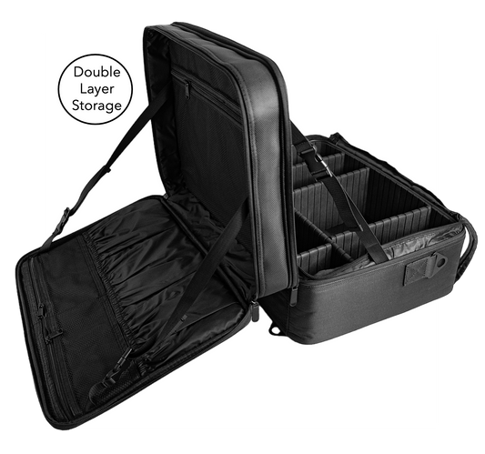 Kohl Collection Flat Makeup Bag Open Side View