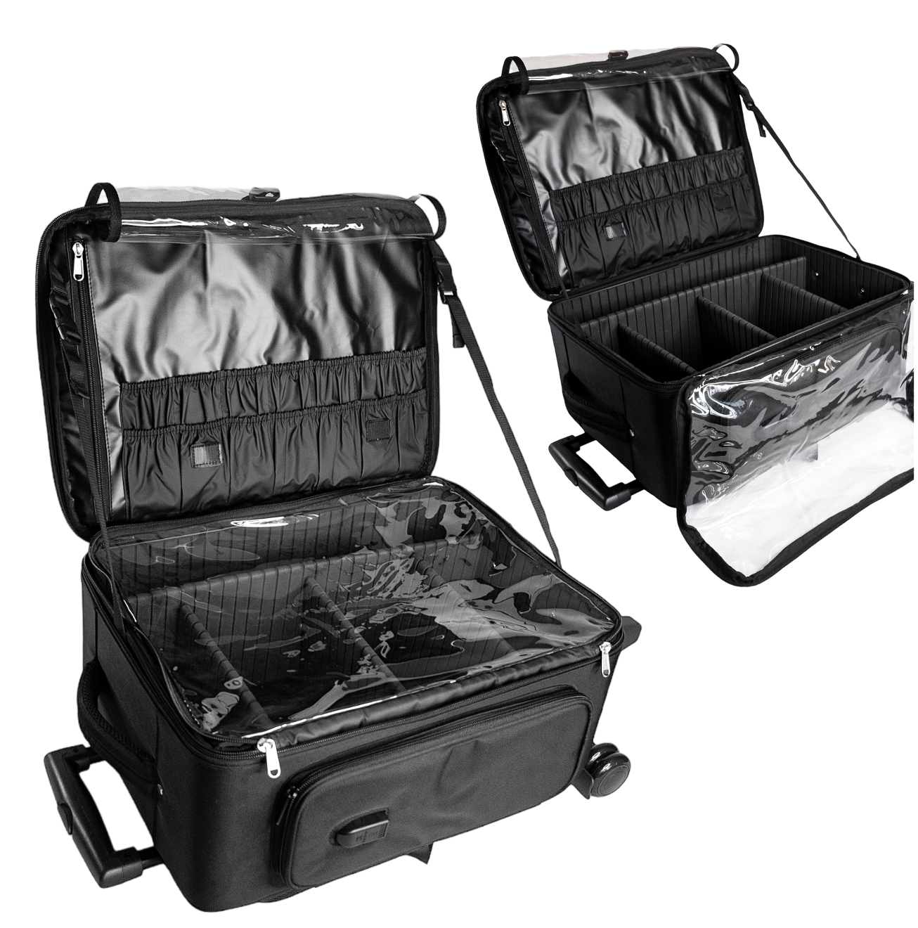 Kohl Collection Rolling Makeup Bag Open