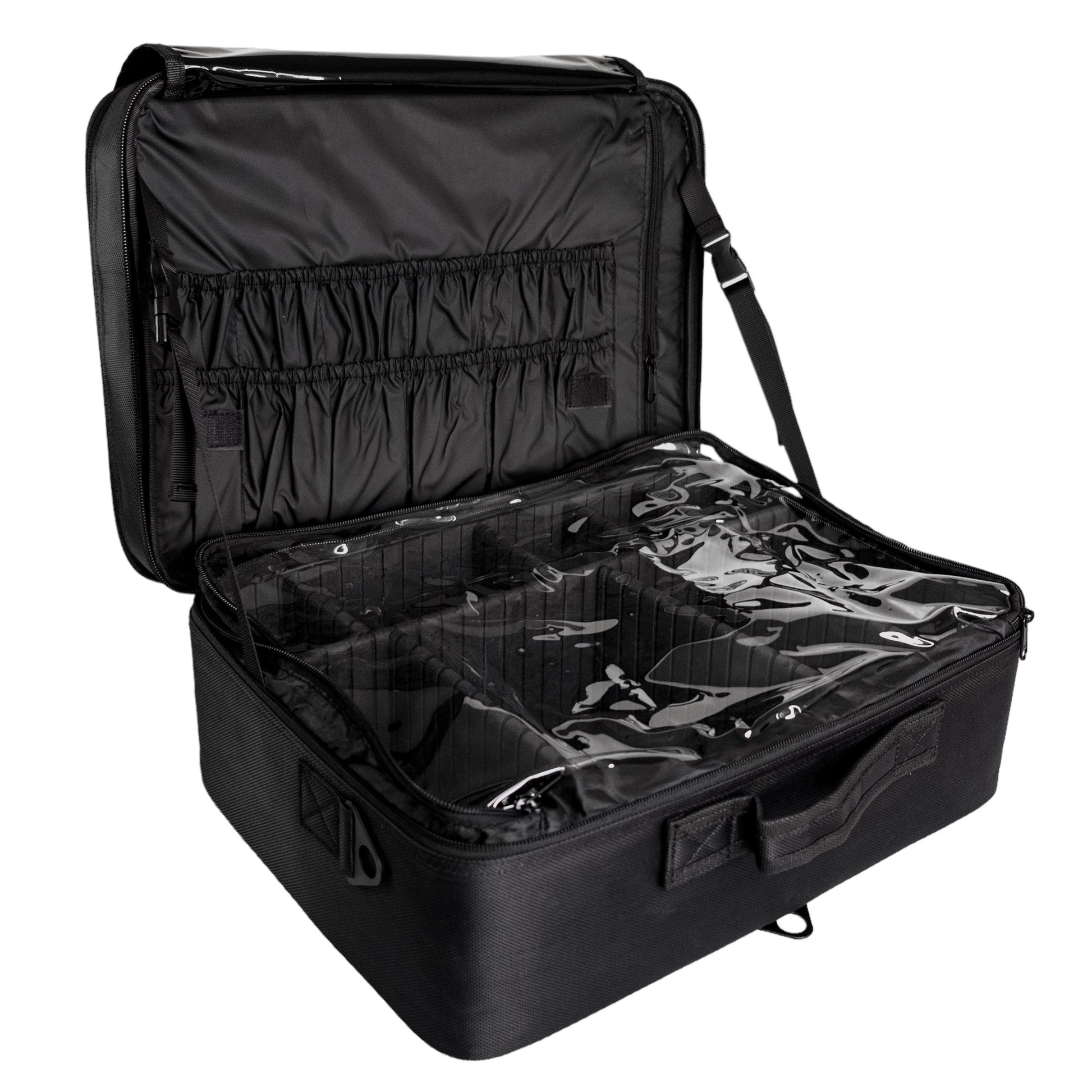 Kohl Collection Flat Makeup Bag Open Front View