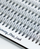 Fake Lashes Full Individual eyelashes closeup #Striplash